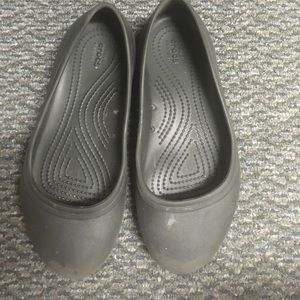 Crocs black flats!
